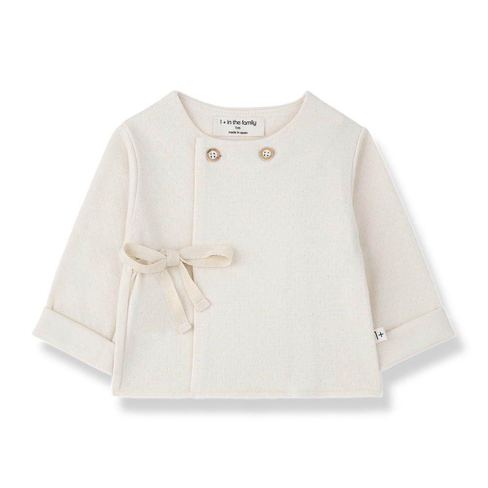 1+ in the family -  Wickelshirt Emilia - ecru