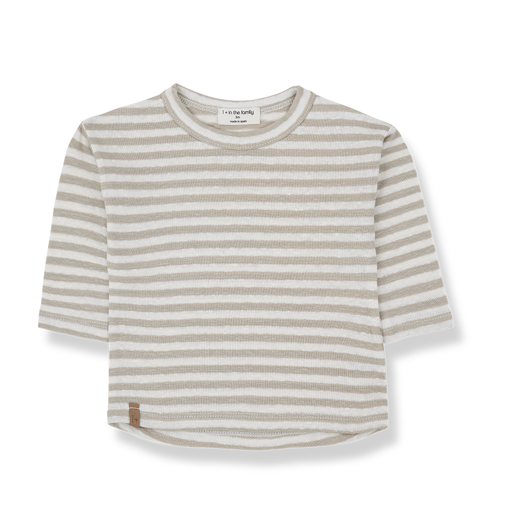 1+ in the family - Langarmshirt Canapost - beige