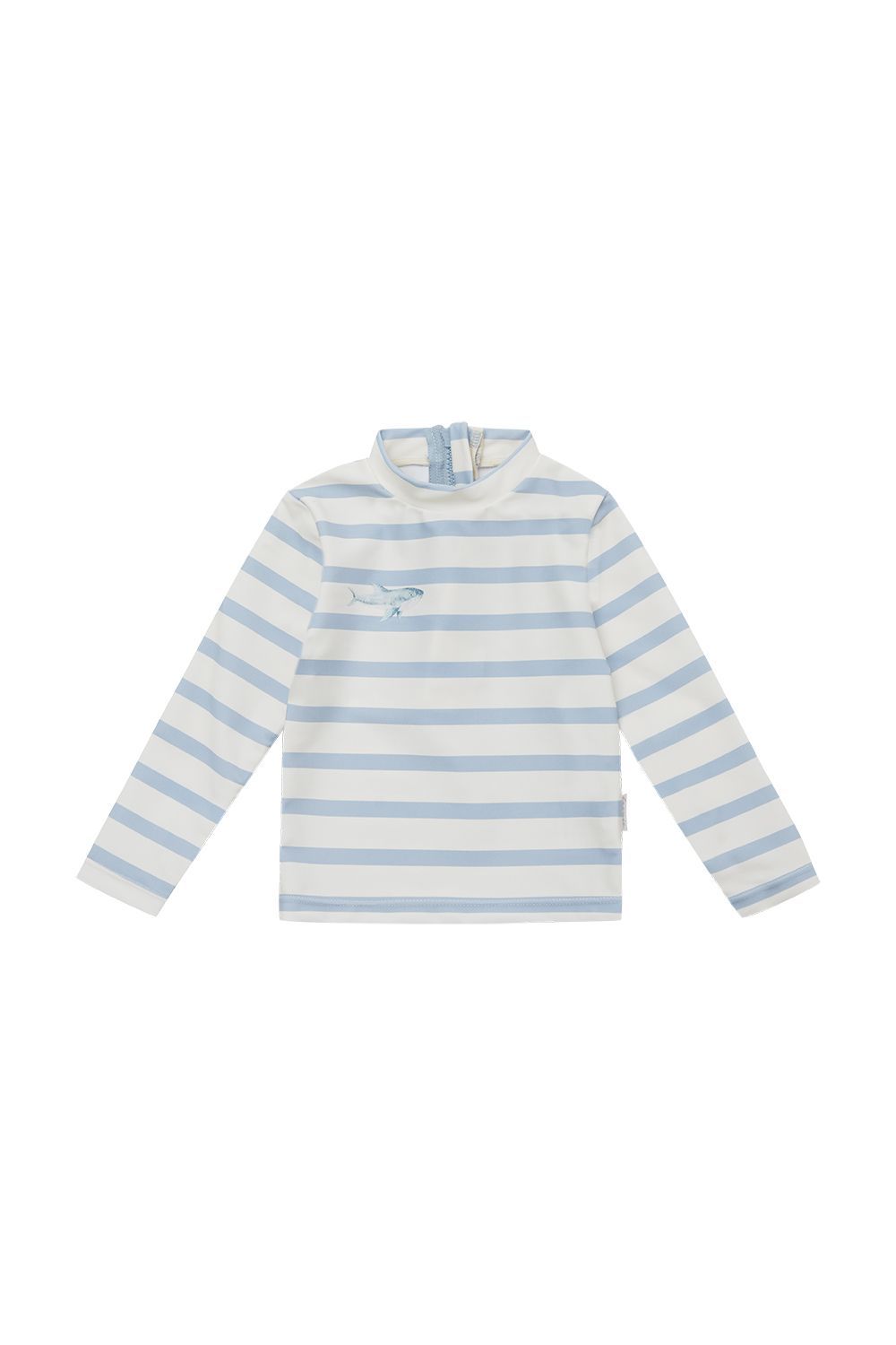 LEEVJE Langarm-Badeshirt UV 80 - blue stripes