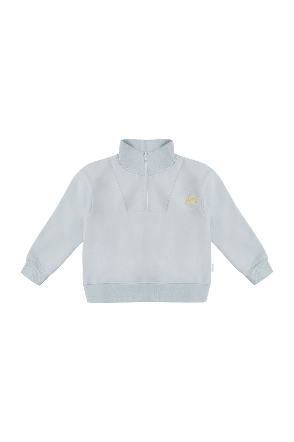 LEEVJE Zip-Sweater - clear blue „salt sand sea“
