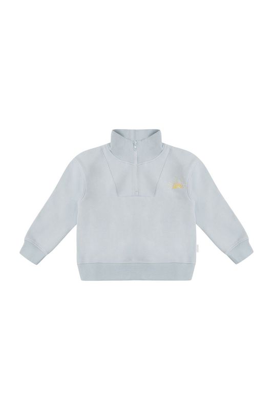 LEEVJE Zip-Sweater - clear blue „salt sand sea“