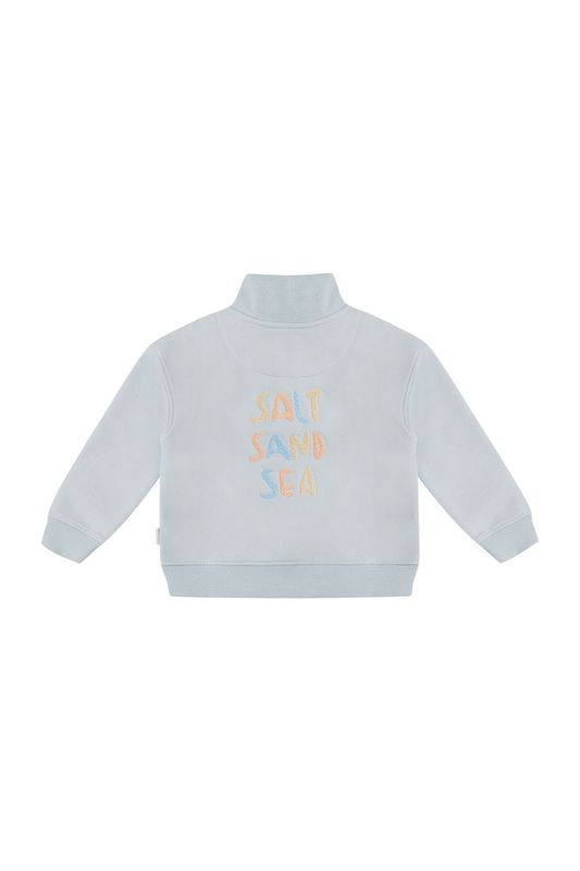 LEEVJE Zip-Sweater - clear blue „salt sand sea“