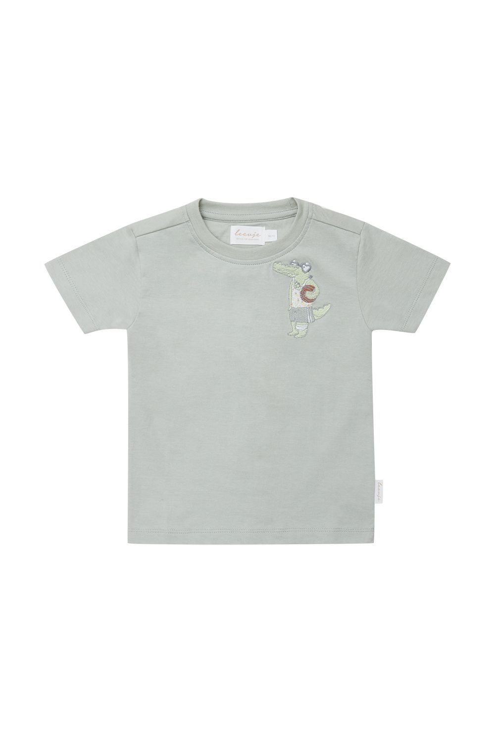 LEEVJE T-Shirt - soft green „crocodile“
