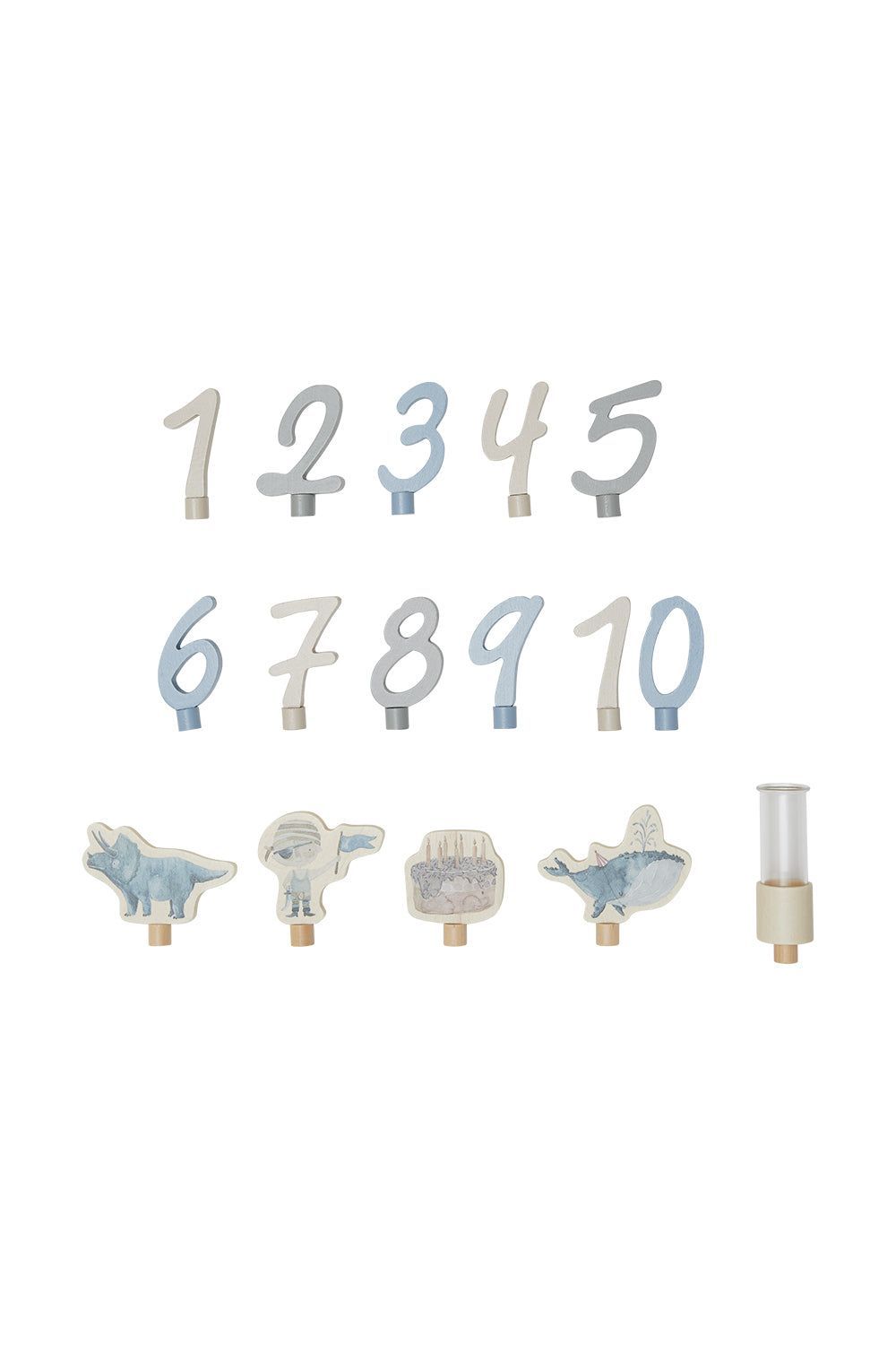 LEEVJE Zubehör/Set für Geburtstagskranz blue