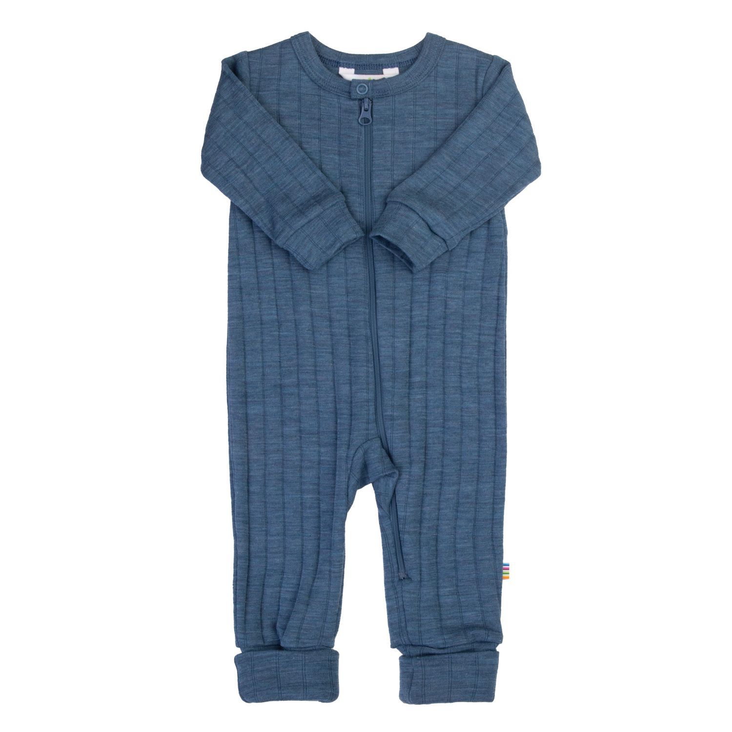 Jumpsuit Wolle/Seide - blau Mel.