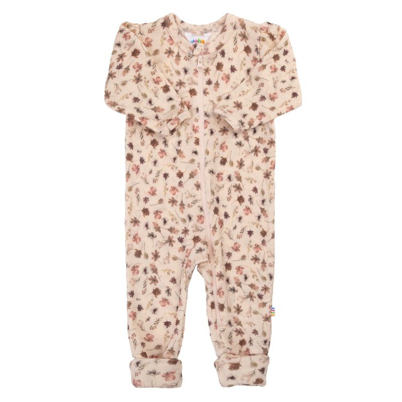 JOHA Jumpsuit Merinowolle - Blumen rosa JOHA Jumpsuit Merinowolle - Blumen rosa