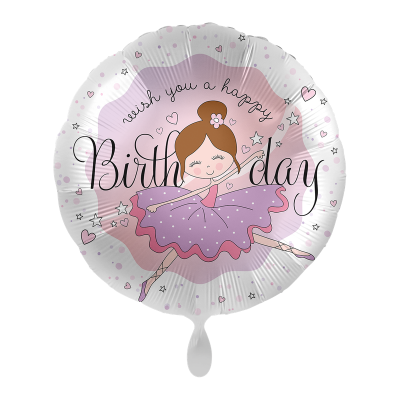 Premioloon Ballon Ballerina - Happy Birthday Premioloon Ballon Ballerina - Happy Birthday