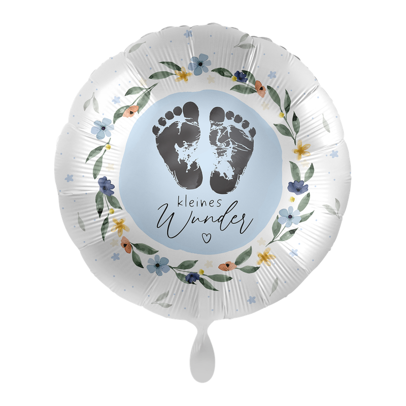 Premioloon Ballon Geburt - Kleines Wunder blau Premioloon Ballon Geburt - Kleines Wunder blau