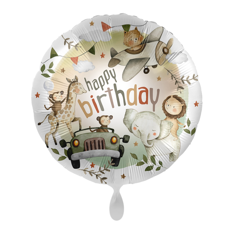 Premioloon Ballon Safari - Happy Birthday Premioloon Ballon Safari - Happy Birthday