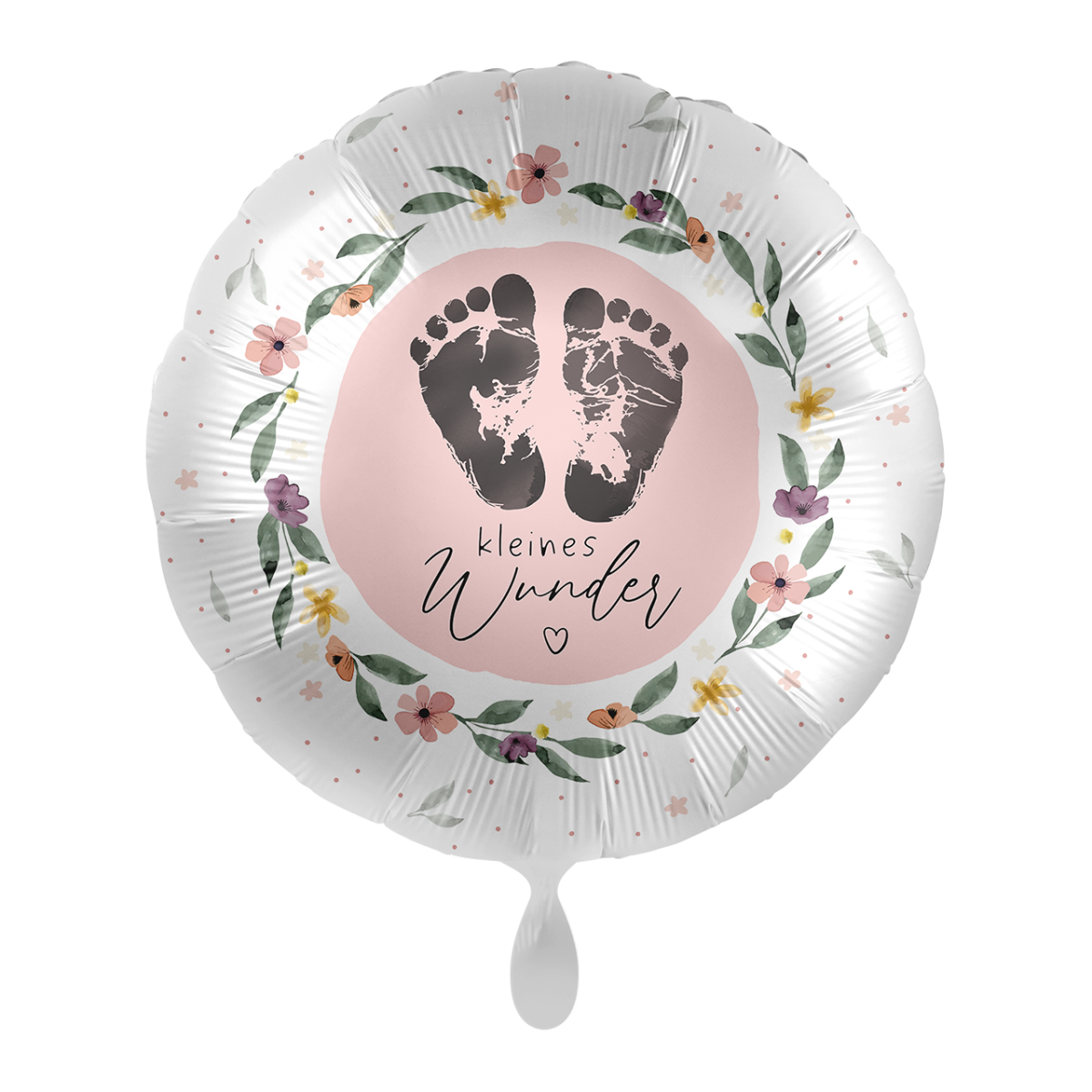 Premioloon Ballon Geburt - Kleines Wunder rosa