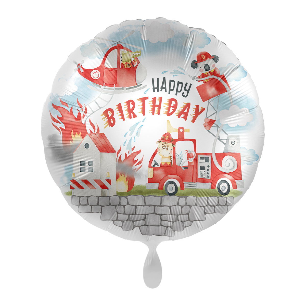 Premioloon Ballon Feuerwehr - Happy Birthday Premioloon Ballon Feuerwehr - Happy Birthday