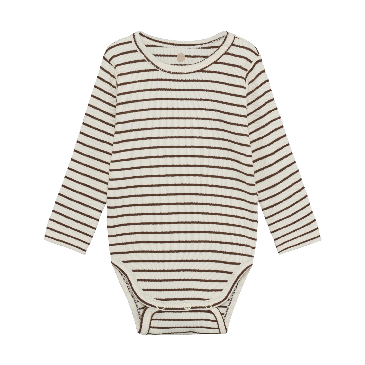 EN FANT Body Langarm Rib - chestnut