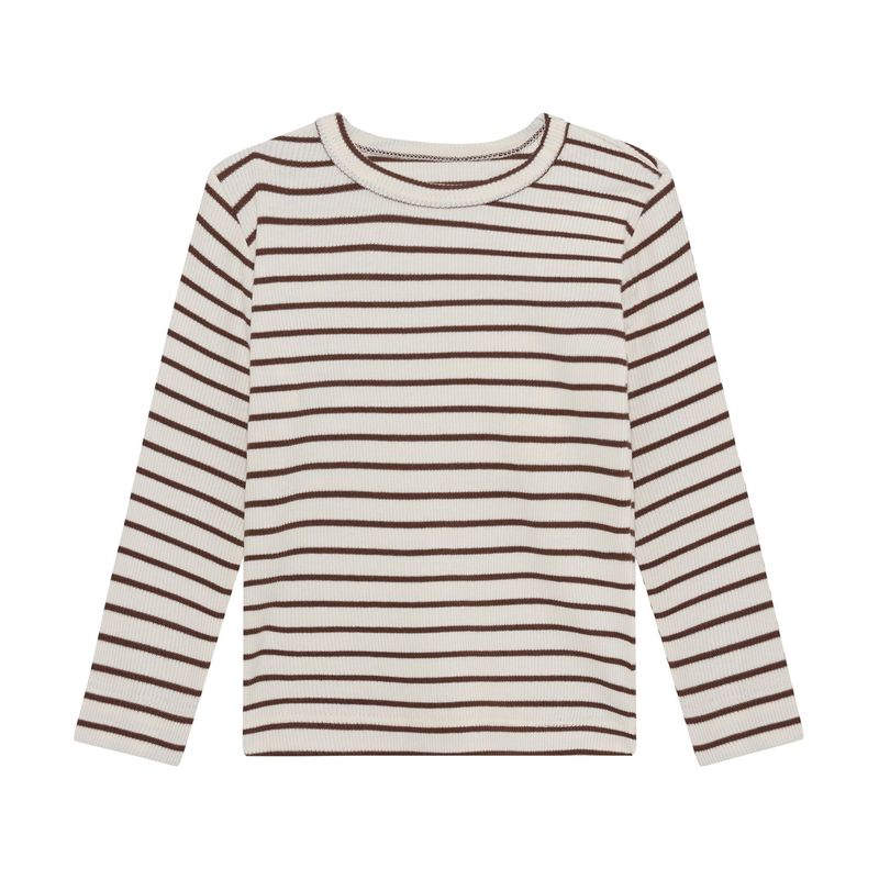 EN FANT Langarmshirt rib stripe - chestnut EN FANT Langarmshirt rib stripe - chestnut