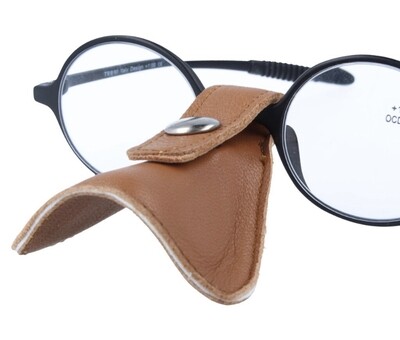 Hochwertiger Nasen Sonnenschutz für Brillen (echt Leder)
