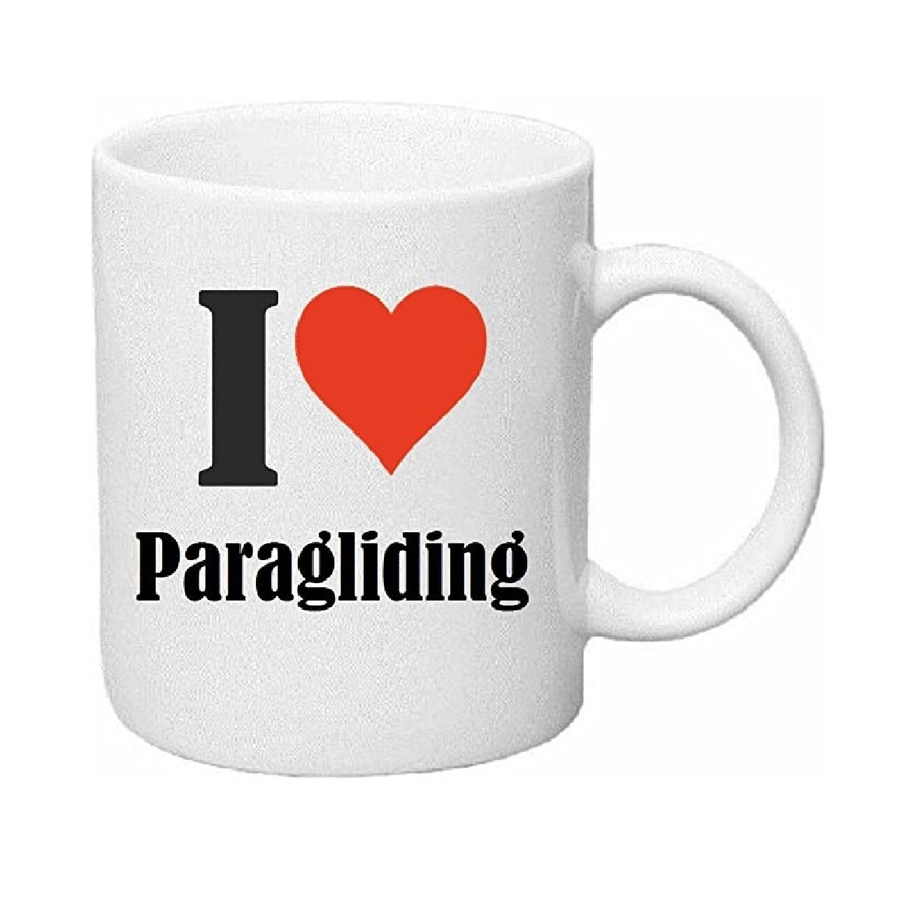 Gleitschirm Kaffee Tasse "I love paragliding"