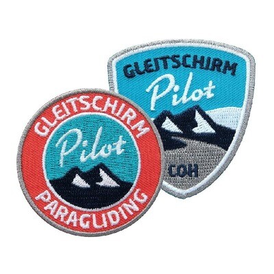 "Paragliding Pilot" Sticker zum Aufbügeln (2Stk.)