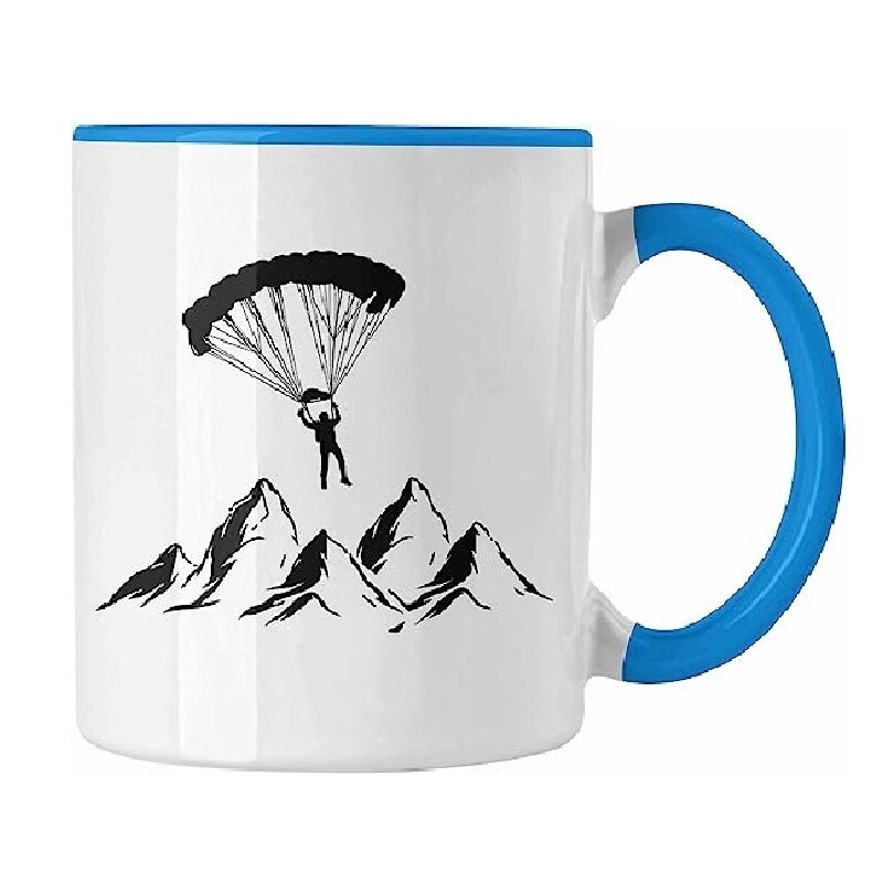Gleitschirm Kaffee Tasse "Paragliding Berge"