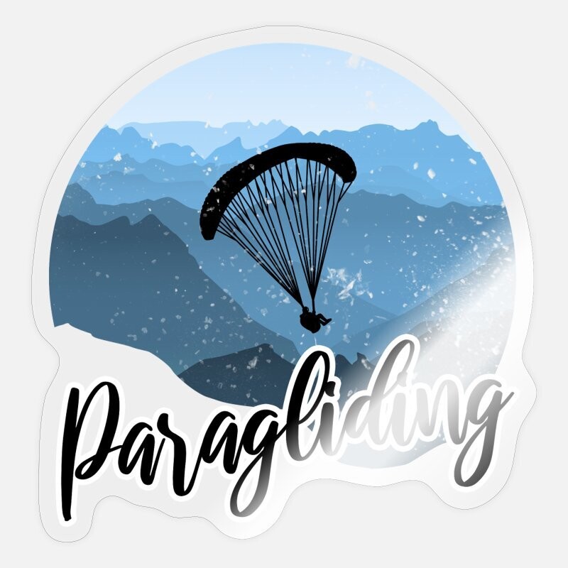 Sticker "Paragliding Winter"