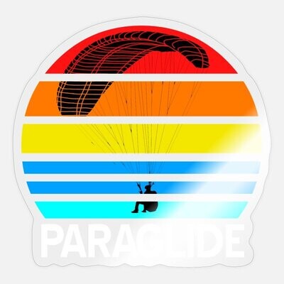 Sticker "Paragliding Rainbow"