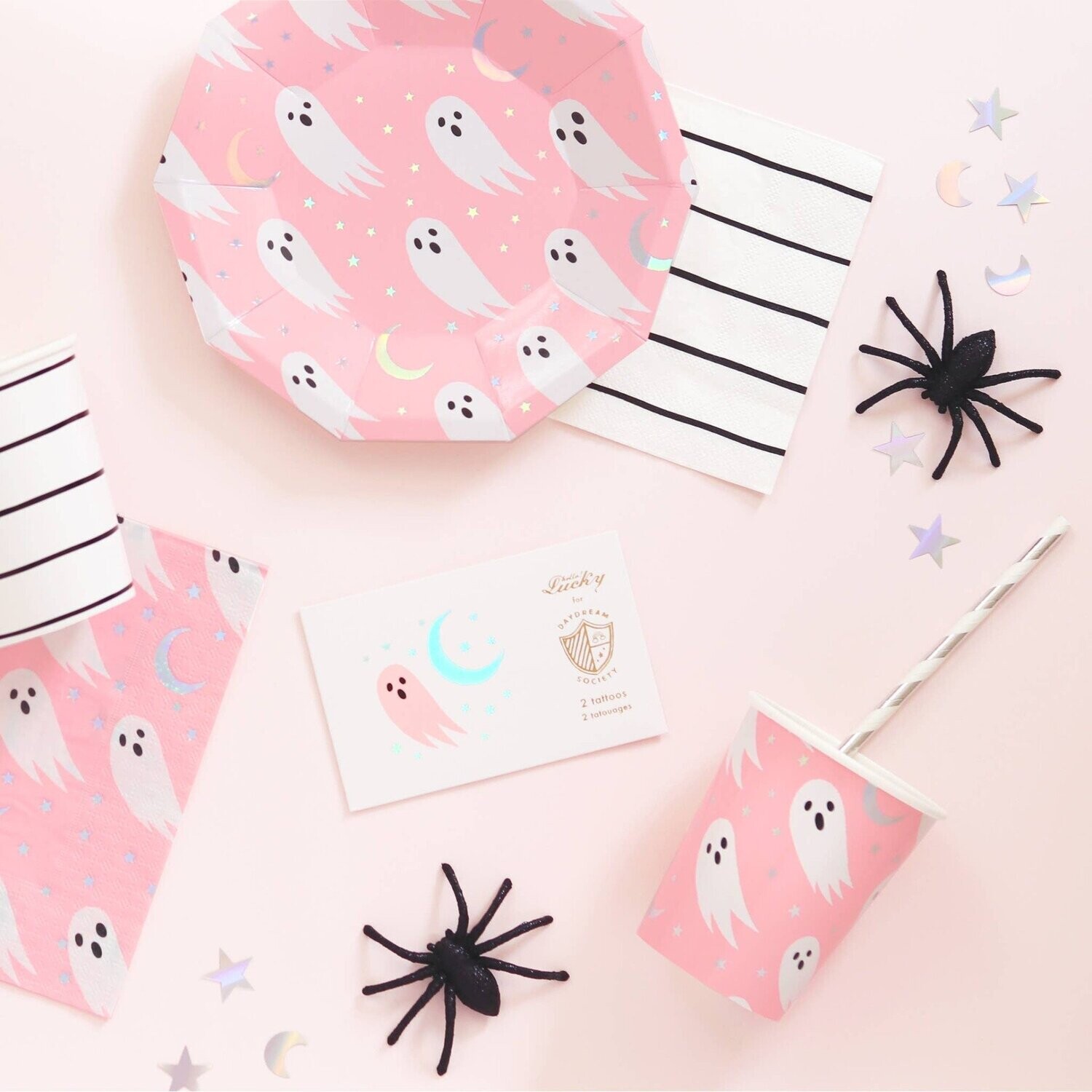 Pink Spooky Small Party Plate