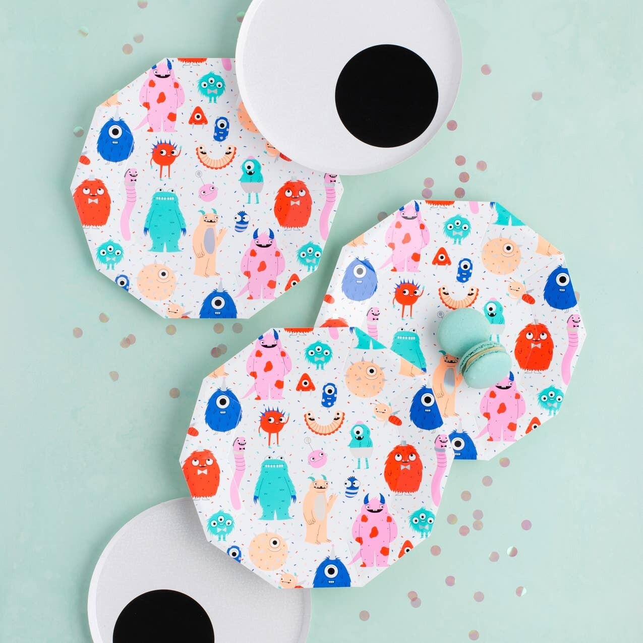 Little Monsters Large Plates-8pk
