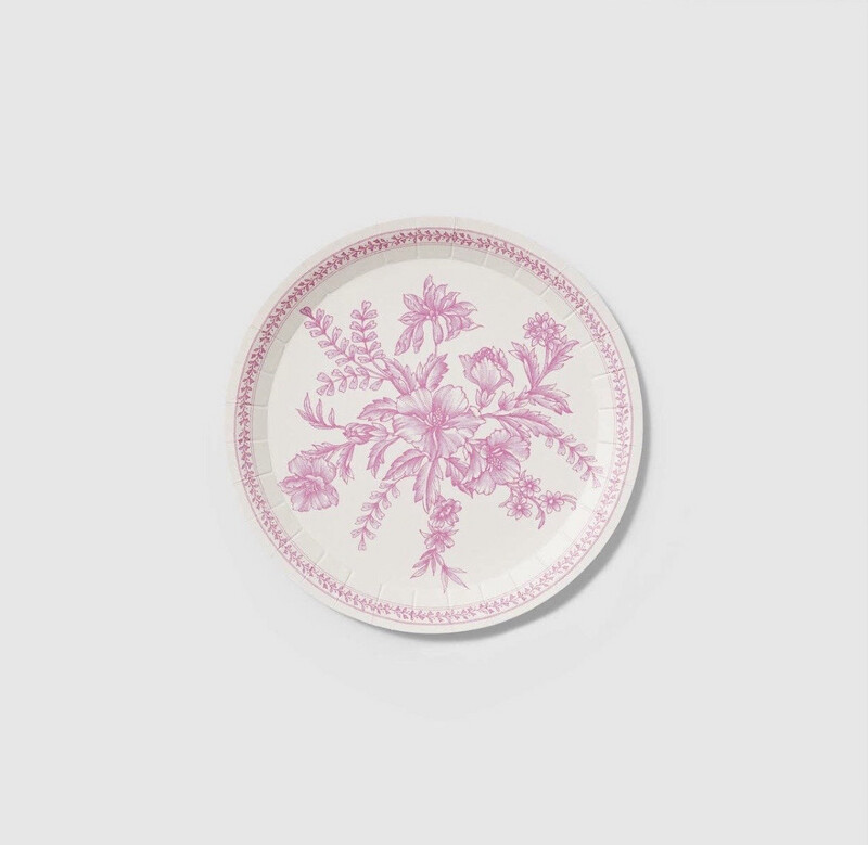 Pink Toile Collection-Small Plates 10/pack)
