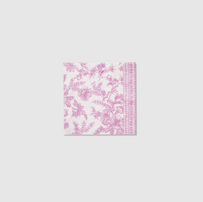 Pink Toile Collection-Dinner napkin (25/pack)