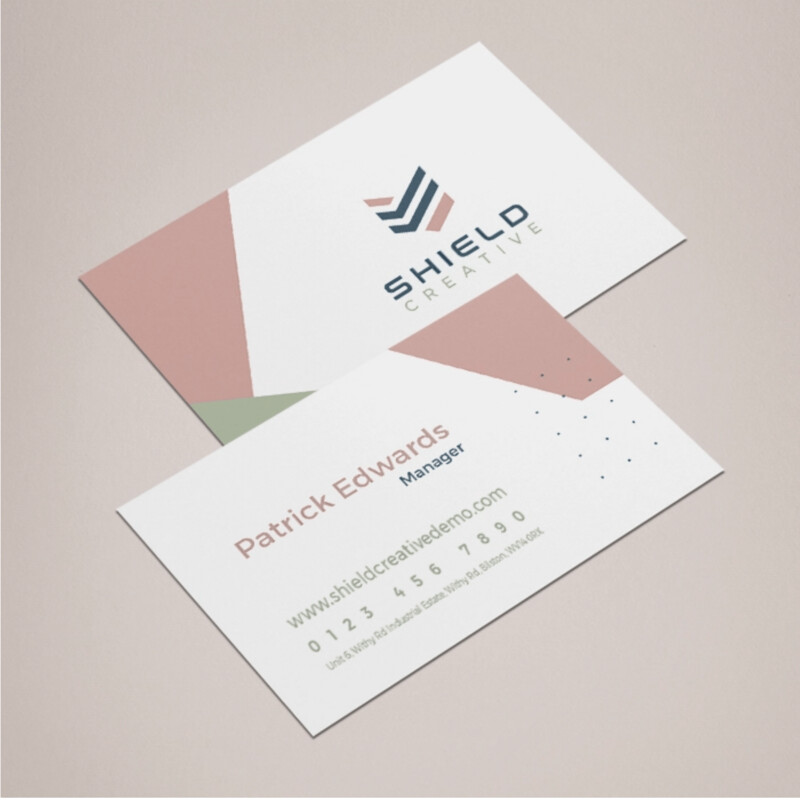 Economy Business Cards 85 x 55mm Double Sided 350gsm, Matt Laminated