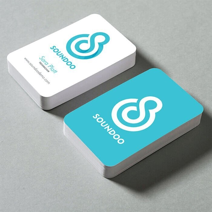 Premium Business Cards 85 x 55mm Double Sided 450gsm, Matt Laminated, with Round Corners