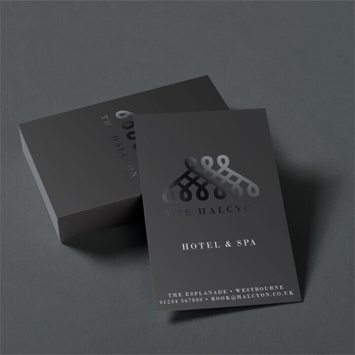 Premium Business Cards 85 x 55mm Double Sided 450gsm, Matt Laminated, with Spot UV