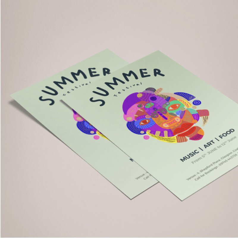 A5 Flyers Double Sided 130gsm Glossy