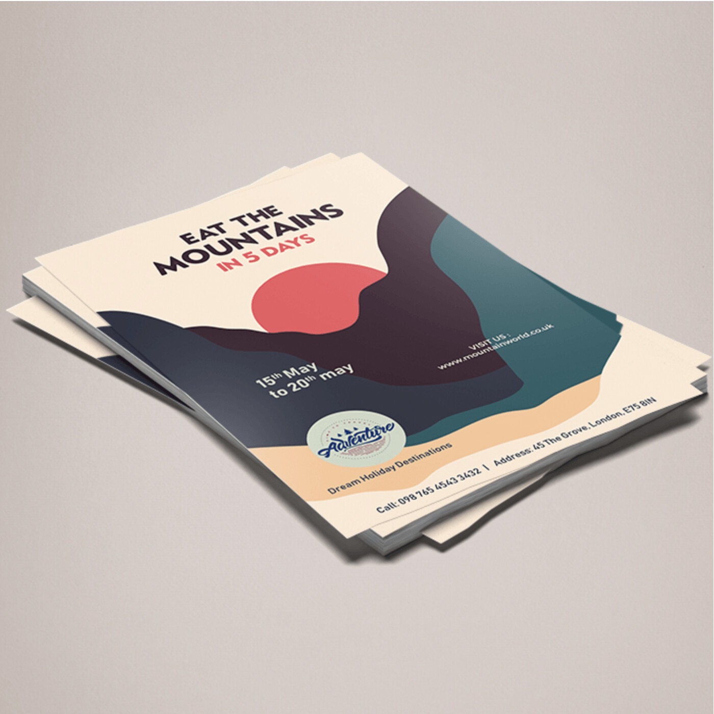A5 Flyers Double Sided 350gsm Silk