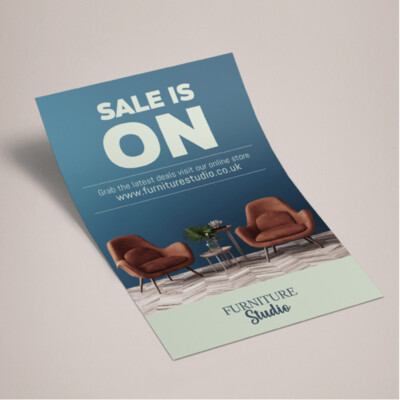 A5 Flyers Single Sided 350gsm, Matt Laminated