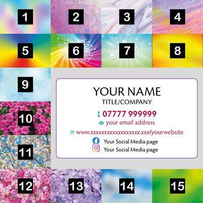 Label LG (83 x 53mm) with choice of colourful border