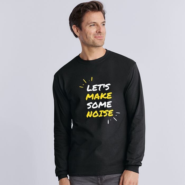 Long Sleeve T-Shirts Printed Front AND Back