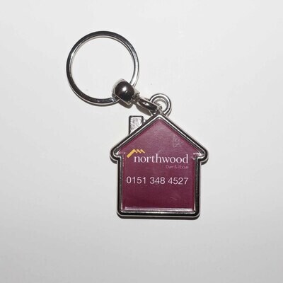 Metal House Keyrings