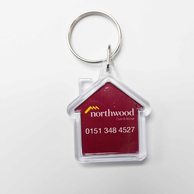 Plastic House Keyrings