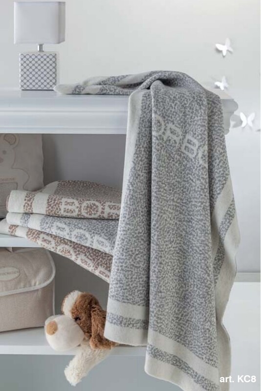 Borbonese Kids Copertina Lana art. Twist 65x90 cm. Borbonese Kids Copertina Lana art. Twist 65x90 cm.