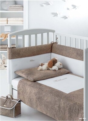 Borbonese Kids set 5 pz. Lettino con sponde art. Splendido Borbonese Kids set 5 pz. Lettino con sponde art. Splendido