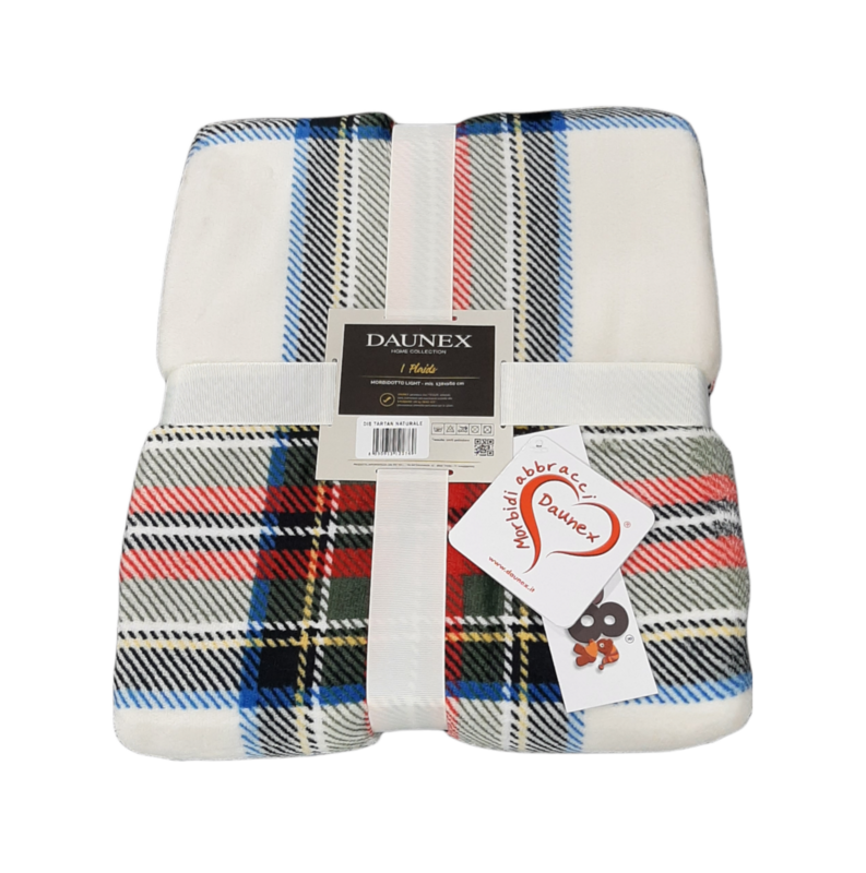 Plaid 130x160 cm in Pile art. Tartan Plaid 130x160 cm in Pile art. Tartan