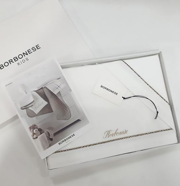 Completo Lenzuola Culla e Passeggino Borbonese kids art. Splendido Completo Lenzuola Culla e Passeggino Borbonese kids art. Splendido