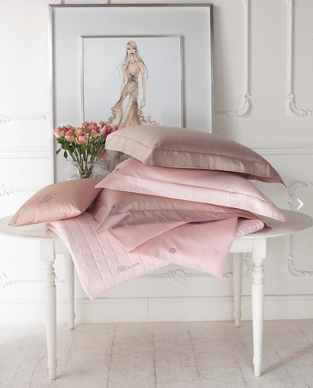 Completo Lenzuola Matrimoniale Blumarine art. Lory in Raso di Cotone