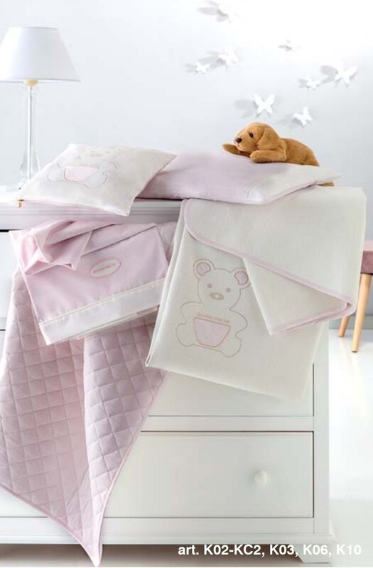 Copriletto Cotone Lettino Sponde Borbonese Kids art. Op Kids