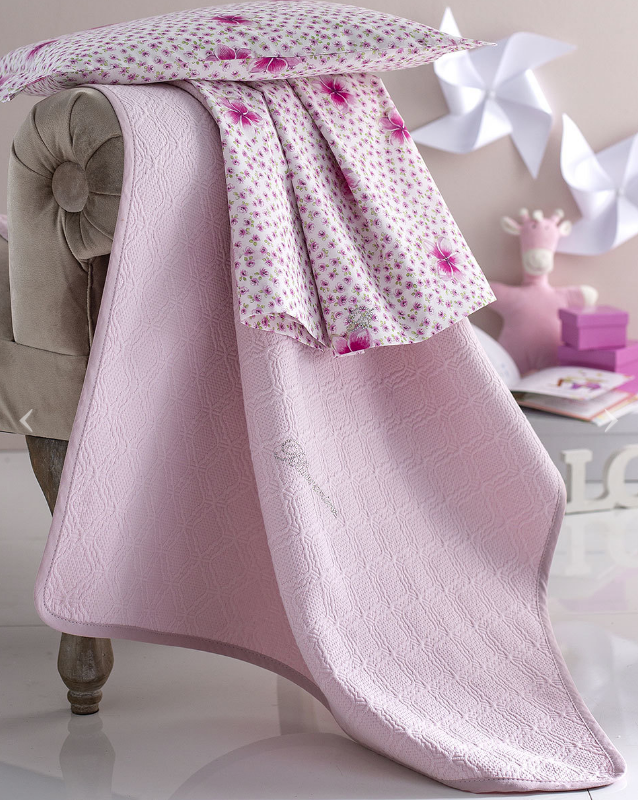 Copriletto Cotone Lettino sponde Blumarine art. Delfina