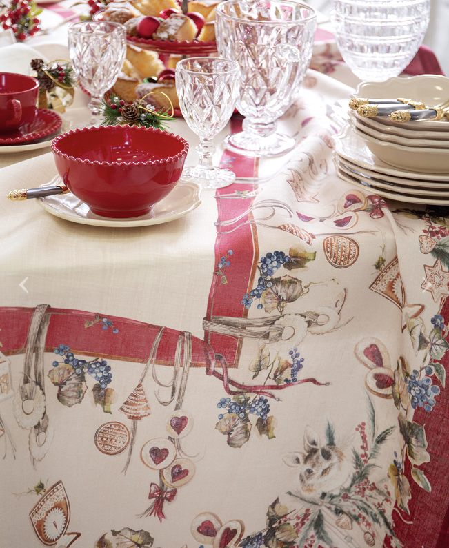 Copritavolo Natale Blumarine art. Biscotti Copritavolo Natale Blumarine art. Biscotti