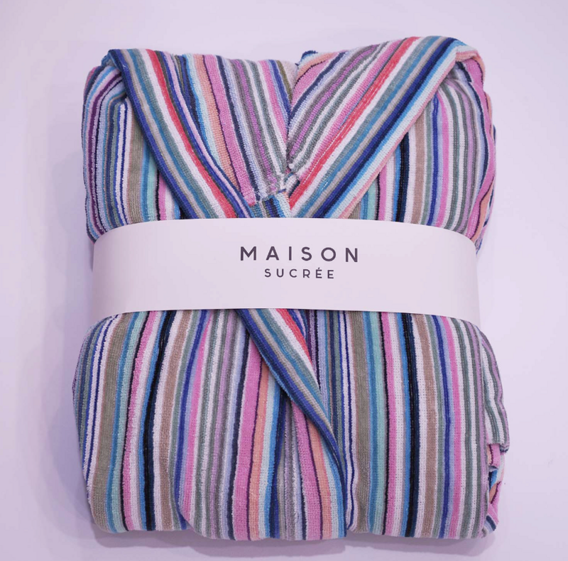 Accappatoio Jacquard Millerighe Multicolor Maison Sucrèe