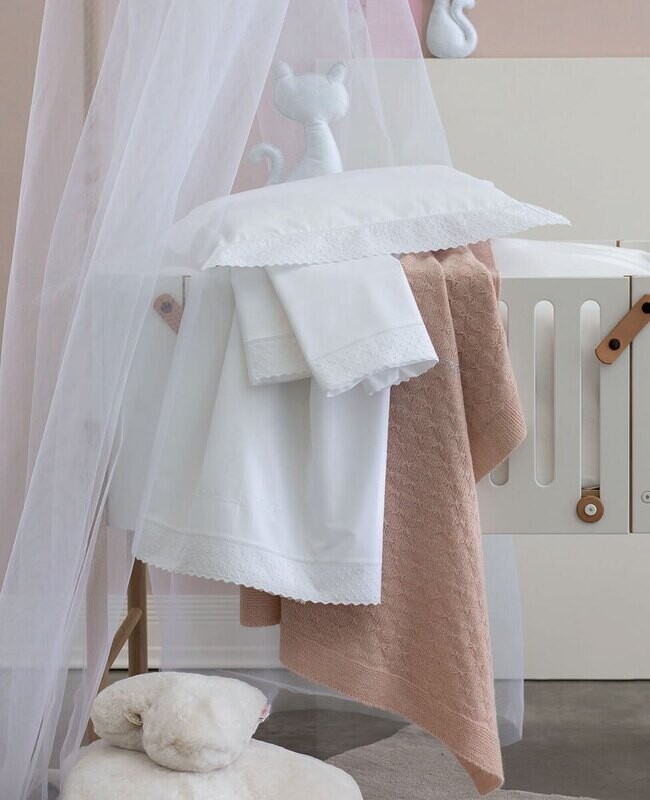 Lenzuola Culla e Carrozzina Blumarine art. Bon Ton