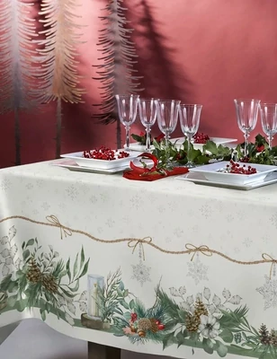 Tovaglia Natale Tessitura Randi art. Scintilla Tovaglia Natale Tessitura Randi art. Scintilla
