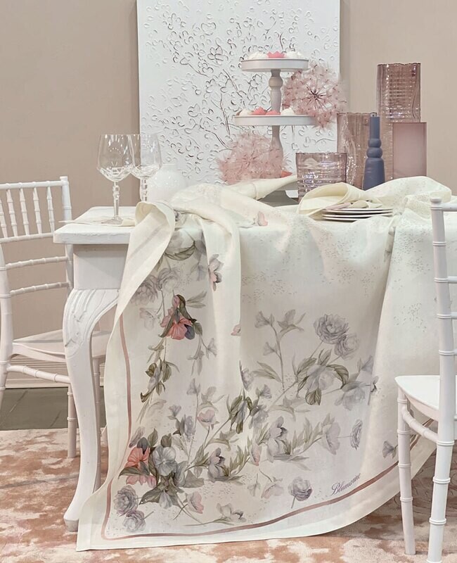 Tovaglia in Puro Lino Blumarine art. Liala