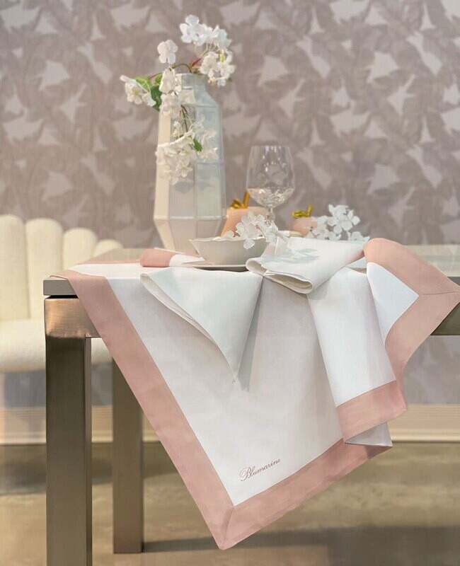 Copritavolo in Puro Lino Blumarine art. Alba